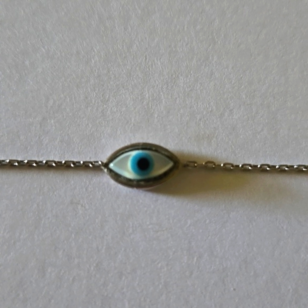 Evil Eye Bracelet - Sterling Silver